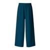Women's Flowy Linen Wide-Leg Pants - Summer Beach Travel Wear with Elastic Waist & Pockets