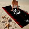 Serviette de plage Emblème de Club de Football, Microfibre Super Douce, Cadeau pour Elle/Lui, Anniversaire, pour Piscine, Plage, Voyage, Décoration d'Intérieur Cadeaux pour Fans