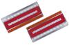 24V Full LED Tail Lights with Sequential Turn Signals for Trucks and Dump Left and Right Small Trailer Courtesy Room Turn Signal License Side Marker