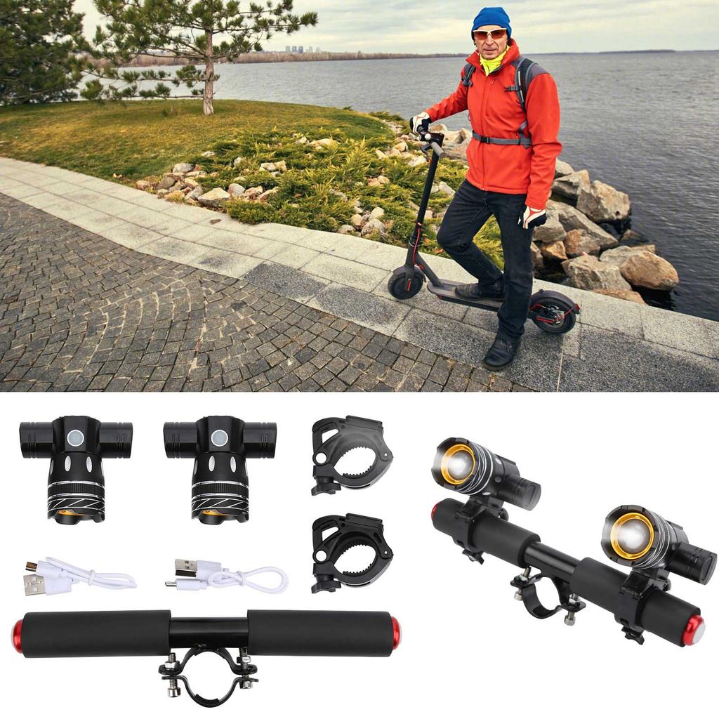 Electric Scooter Head Lamp, High Brightness LED Bike Light Rechargeable LED Headlight for CelsiusPro for Night Riding