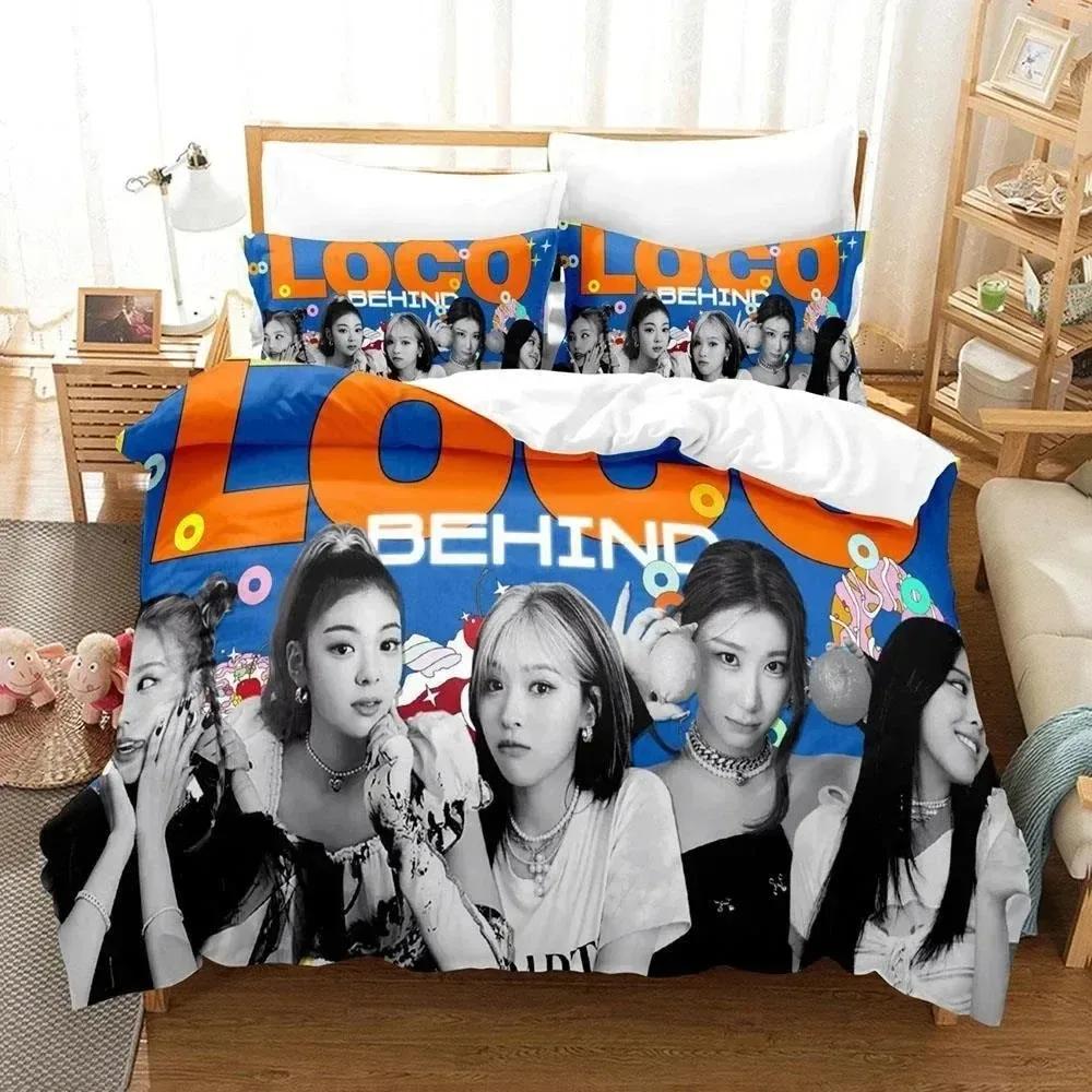 Kpop Group ITZY Bedding Set Boys Girls Twin Queen Size Duvet Cover Pillowcase Bed Kids Adult Fashion Home Textile