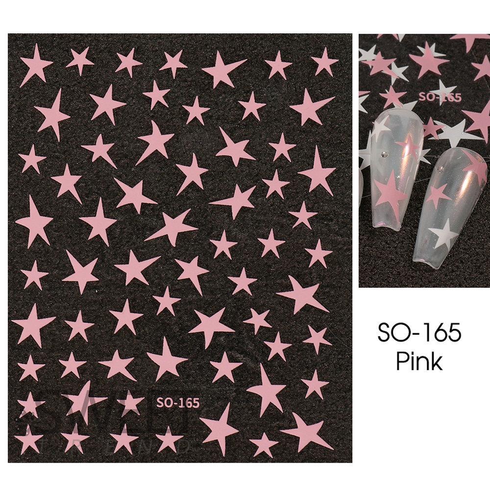 Nail Stickers with Gold, Silver, Stars, Multiple Shapes, and Pentagonal Stars for Nail Stickers