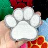8 Pcs Paw Print Embroidered Patch Set - Colorful Paw Shaped Iron-On Patches for Jackets, Bags, and Accessories