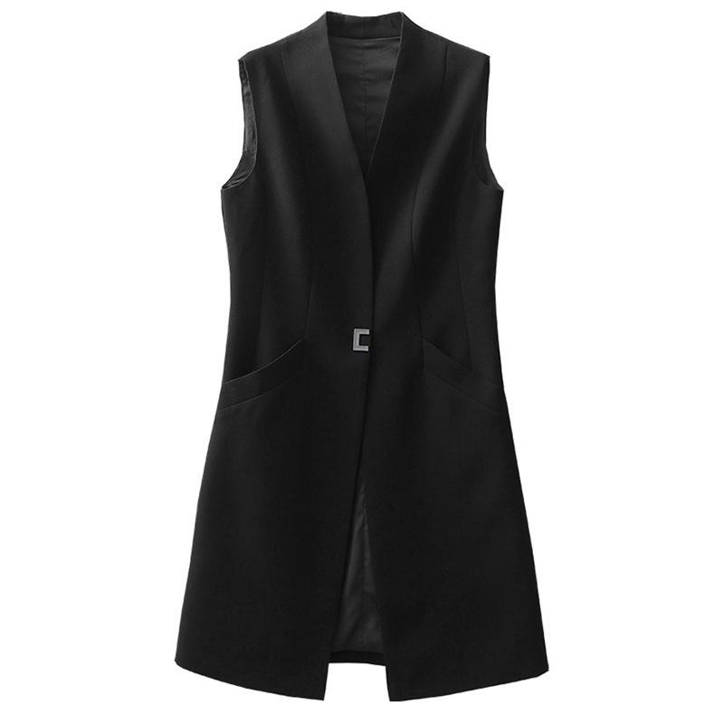 2025 Early Spring & Autumn Women's Mid-Length Suit Vest Jacket with Excellent Tailoring