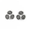 Light Luxury Geometric Acrylic Diamond Stud Earrings, Fashionable Irregular Black Gemstone Splicing Earrings.
