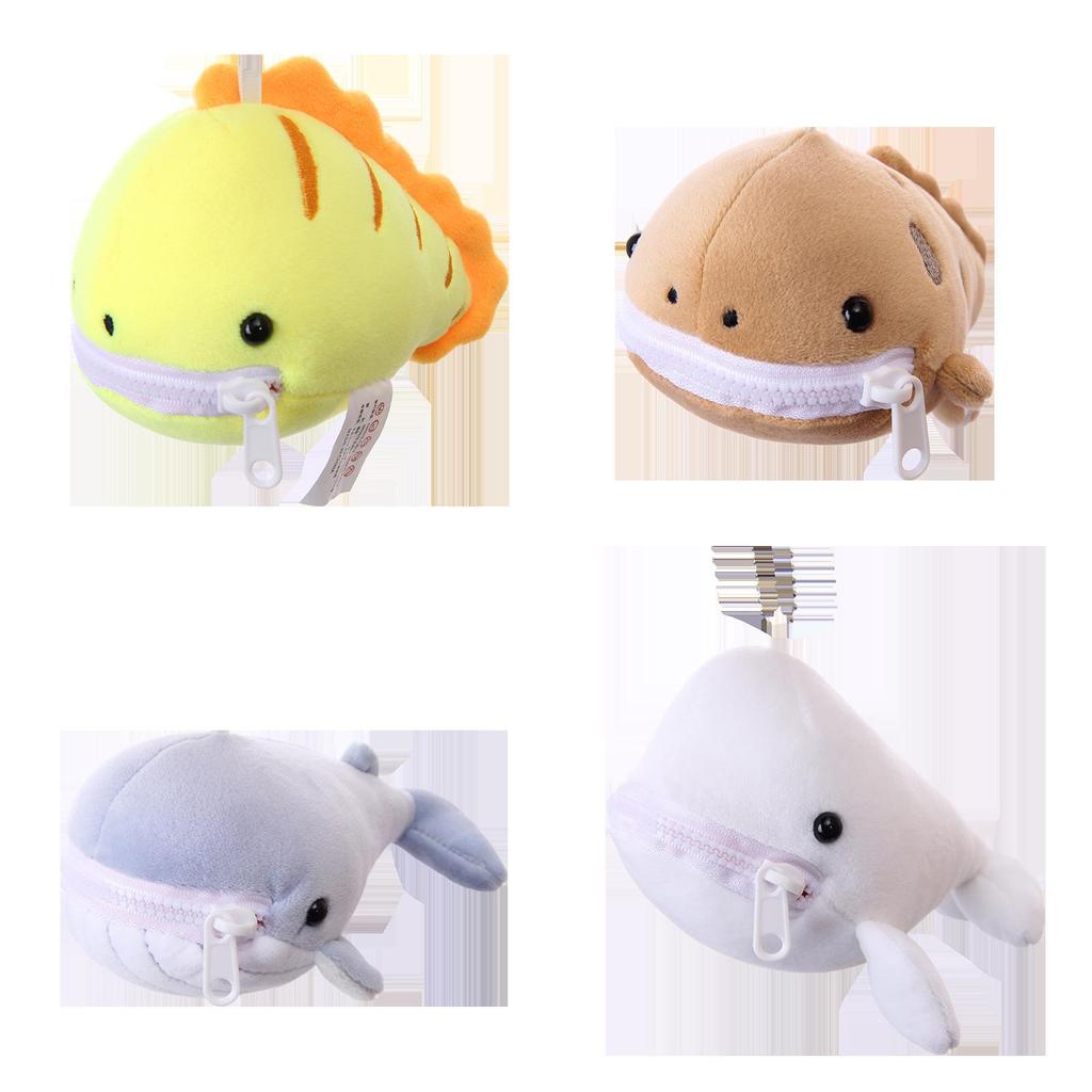 Marine Animals Beluga Whales Sharks Salamanders Plush Toy With Pp Cotton Filling For Kids Bedroom Decor