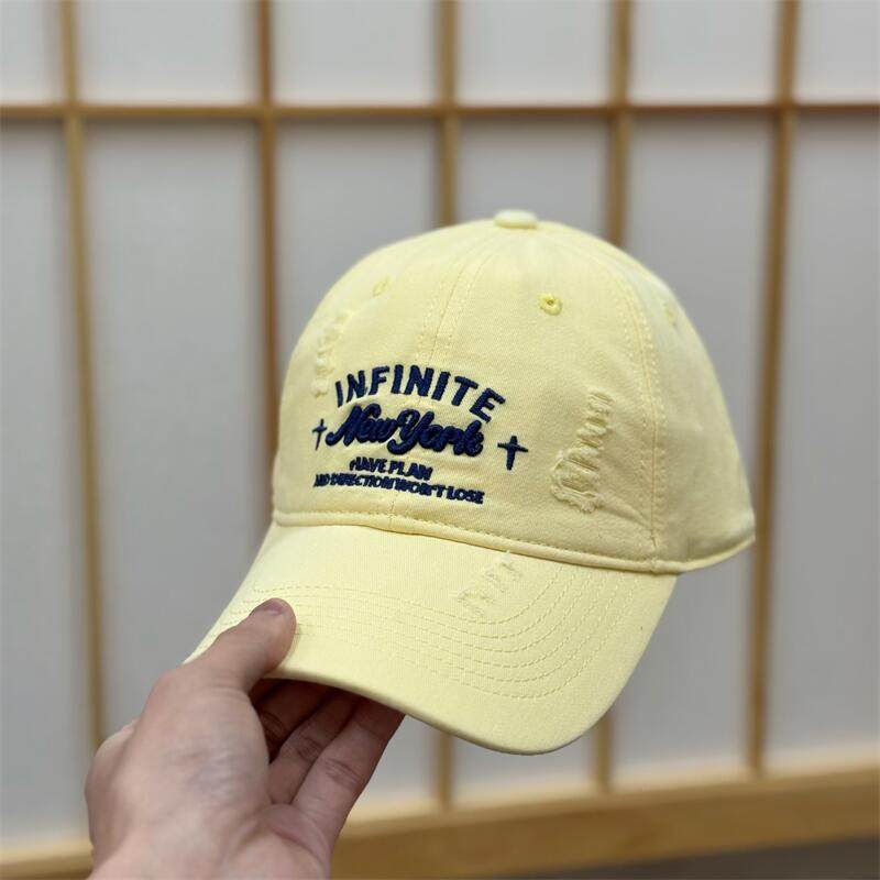 Spring And Summer High-Quality American Soft-Top Embroidered Baseball Cap Women'S Casual Versatile Face Small Cap Men