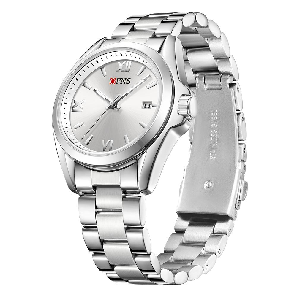 Famale Women Men Watches Luxury Fashion Ladies Quartz Watch 41mm Waterproof Stainless Steel Wristwatch Girlfriend Couple Gift