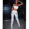 European & American Women's 2025 Printed Elastic Waist Casual Harem Pants