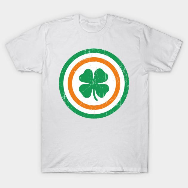 Men Black Print T-shirt Captain Ireland No-Cut Transfer Paper Print Cotton Tshirt S