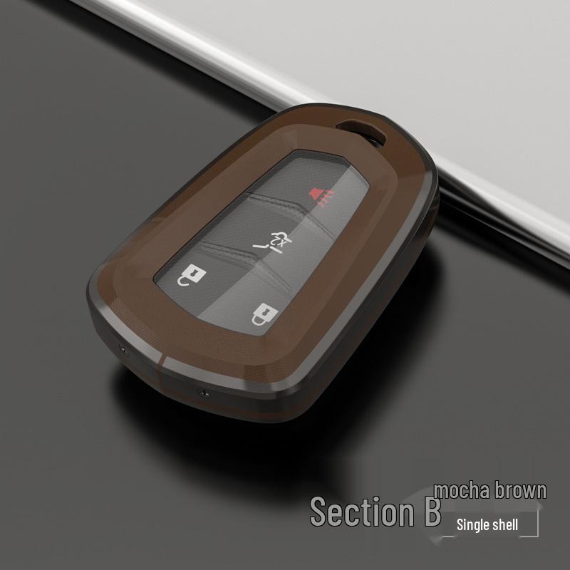 TPU Full-Cover Key Fob Shell for Cadillac XT5, CT5, XT4, XT6, XTS, ATSL