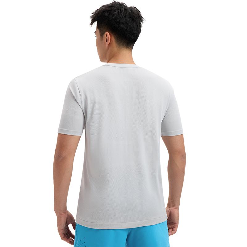 Under Armour Solid Color Training Sports Short Sleeve T-Shirt Men Tops Light-Grey 1376781-100
