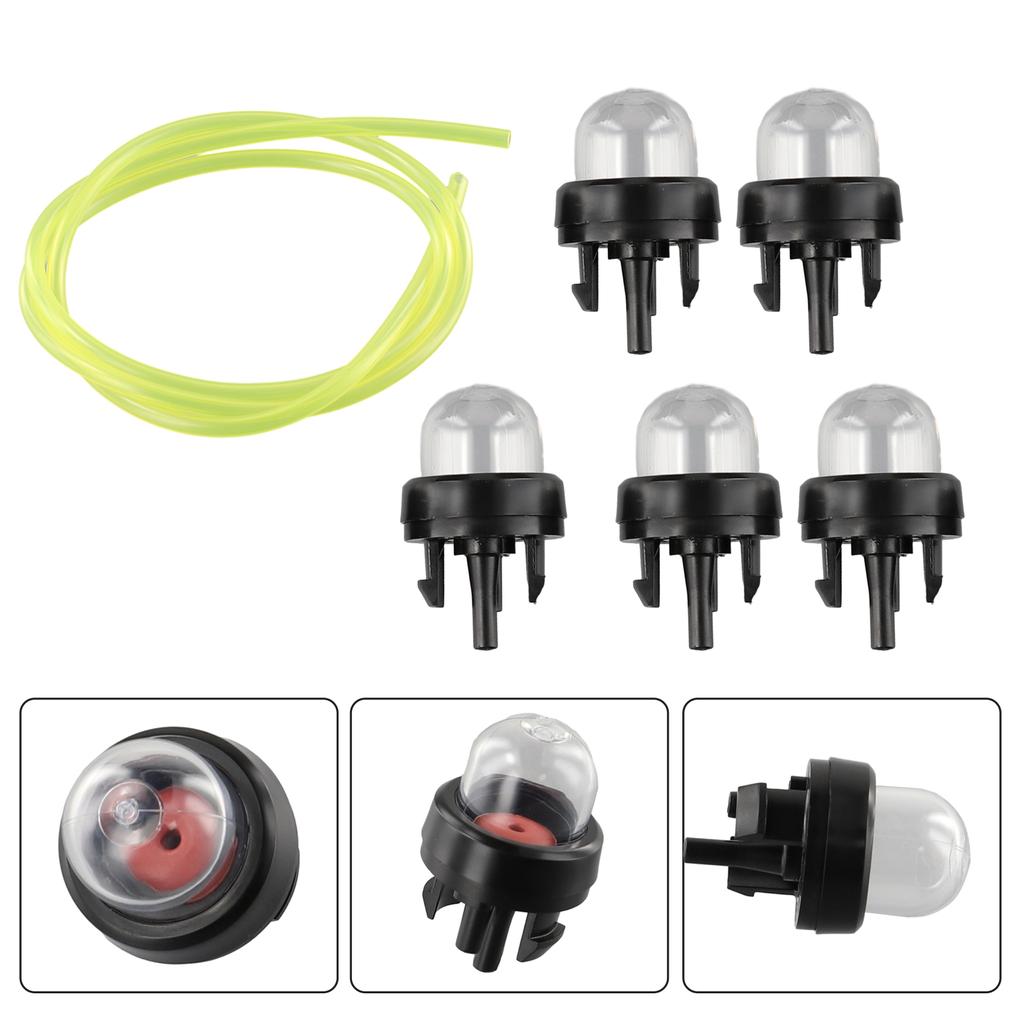 5pc Primer Bulb Pump Bulbs 1M Fuel Line Replaceable For Ryobi/Stihl/Talon Trimmer Whipper Snipper Chainsaw Blower