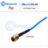 SMA Male to Right Angle SMA Female Jumper Cable, FEP-RG316, Blue