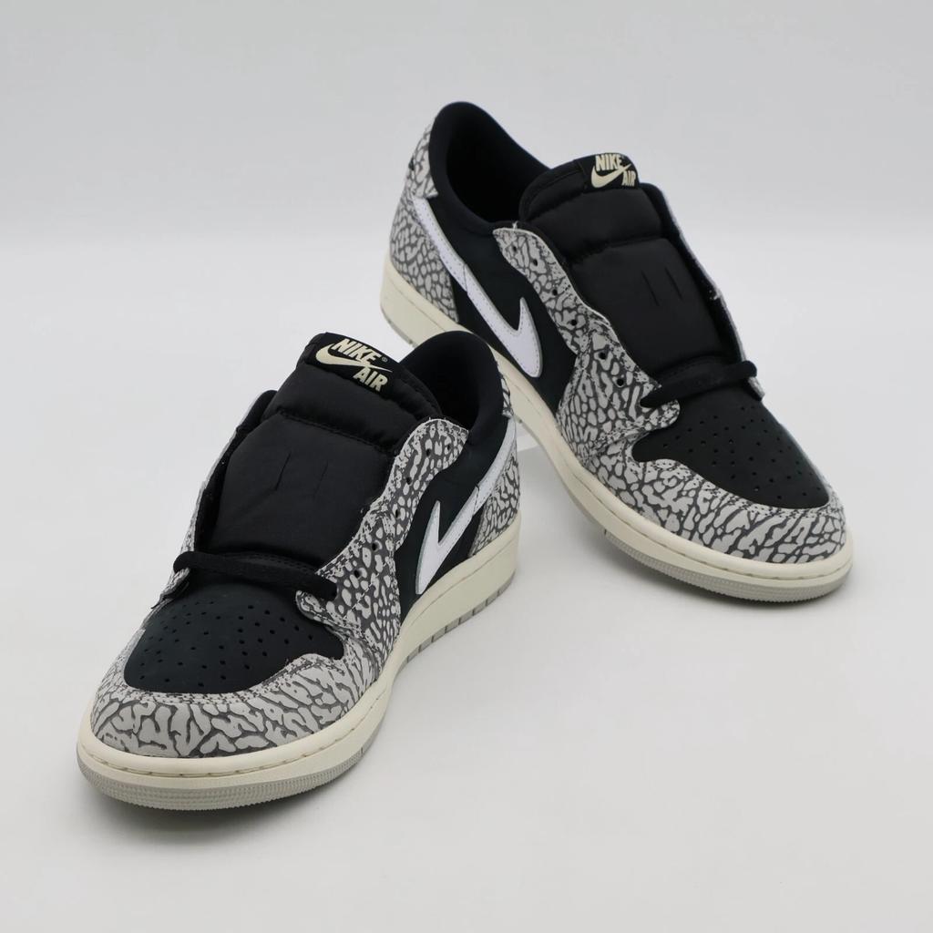 CZ0790-001 Nike Air Jordan 1 Retro Low OG Black Cement Muslin Tech Grey (Men's)