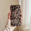 Large window personalized leopard print rhinestone bow for iPhone16Pro max Apple 17 mobile phone case 15/14