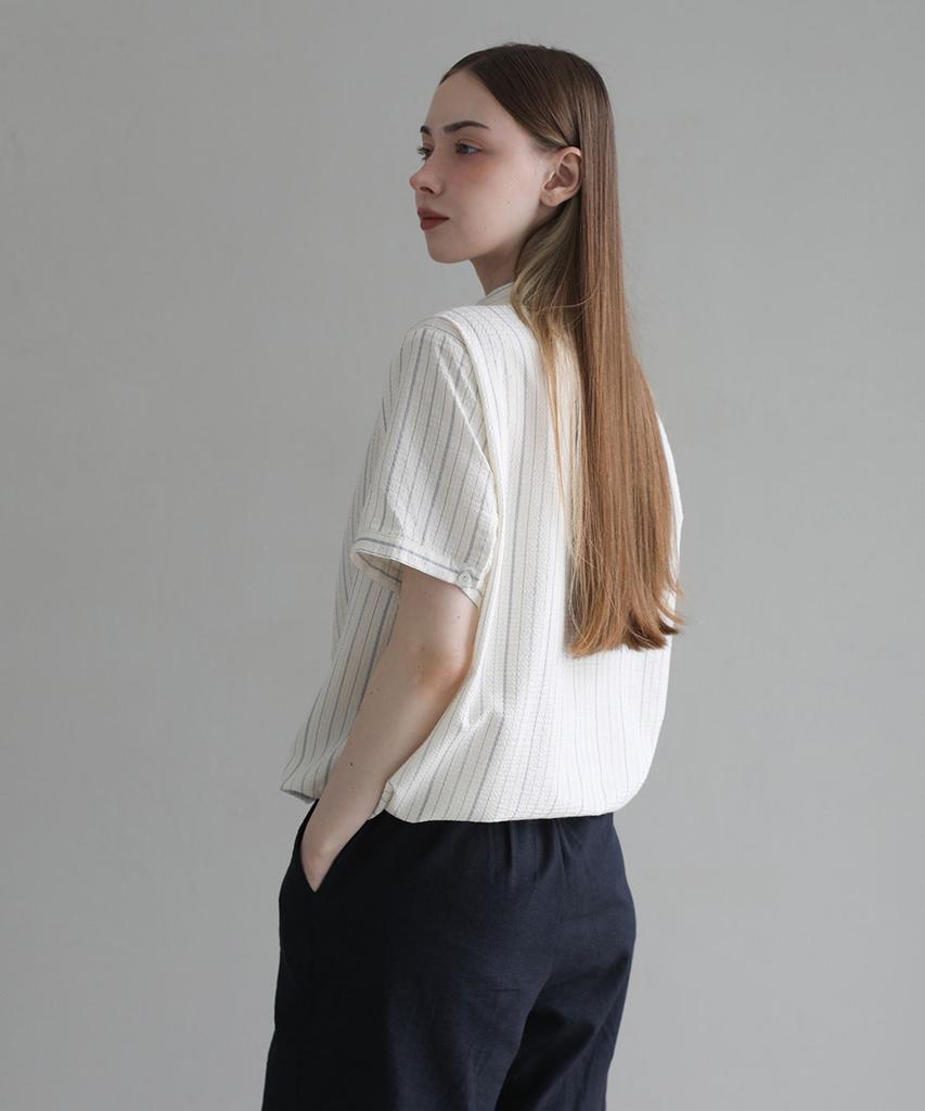 LUSIDA Breeze Linen Stripe Shirt_2 Colors