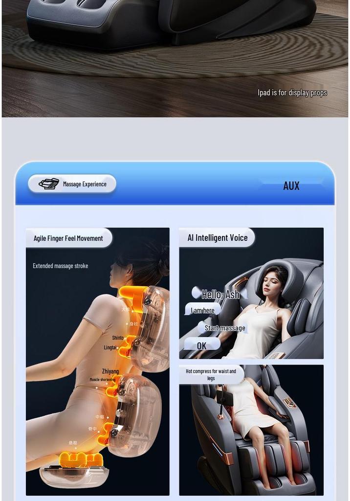 AUX Full-Body Automatic Smart Massage Chair - Luxury Multi-functional Home Relaxation