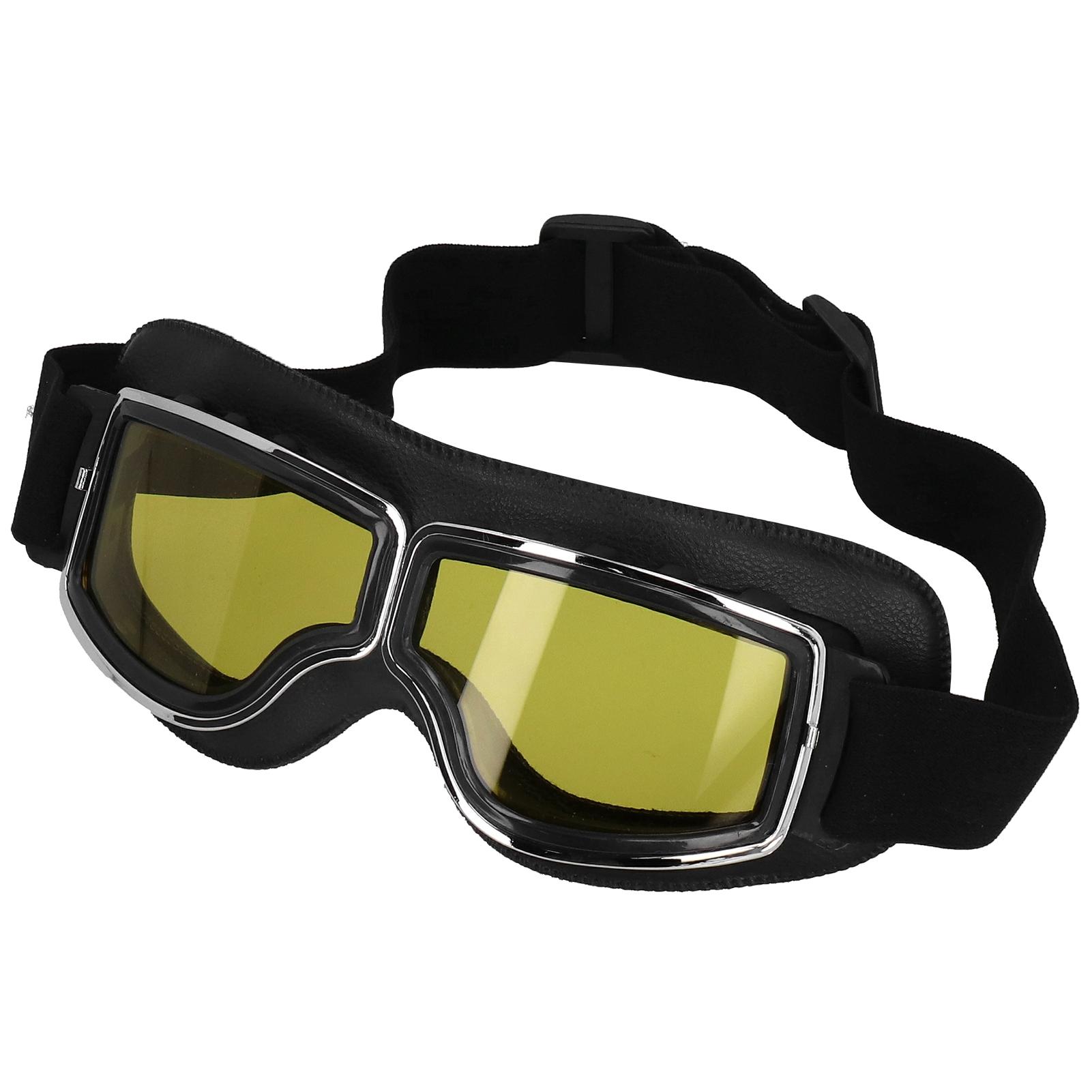 

Retro Motorcycle Glasses Outdoor Ski Windproof Glasses Motorbike Riding Eyeglasses