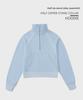 Women's Short Chimney Collar Casual Sports Sweatshirt - Half-Zip, Plus Velvet, Loose Fit