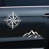 Car Body Sticker, Mountain Sticker for Car, Car Door Decal, Car Decoration Sticker- 4X