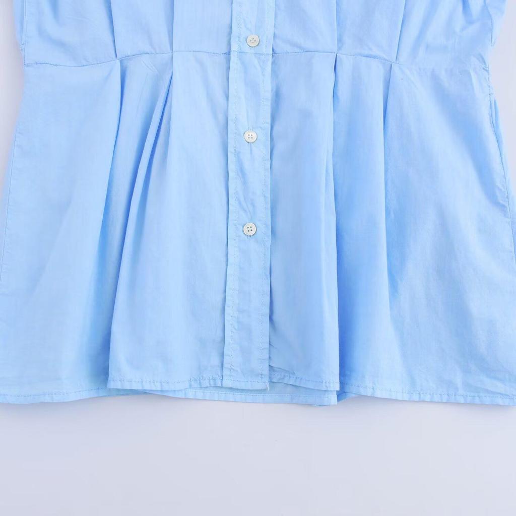 2025 Spring/Summer Women's Fashion: Versatile Pleated Shirt Dress