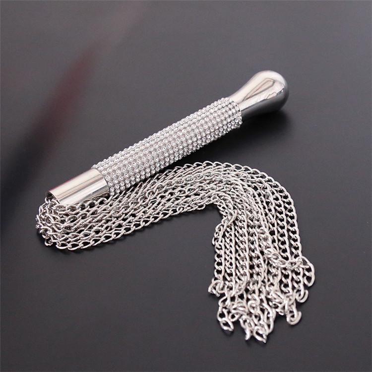 BDSM Handle Chain Whip Sex Toys For Women Couples Soft Iron Passion Spanking Paddle Iron Whips Slave Restraints Bondage