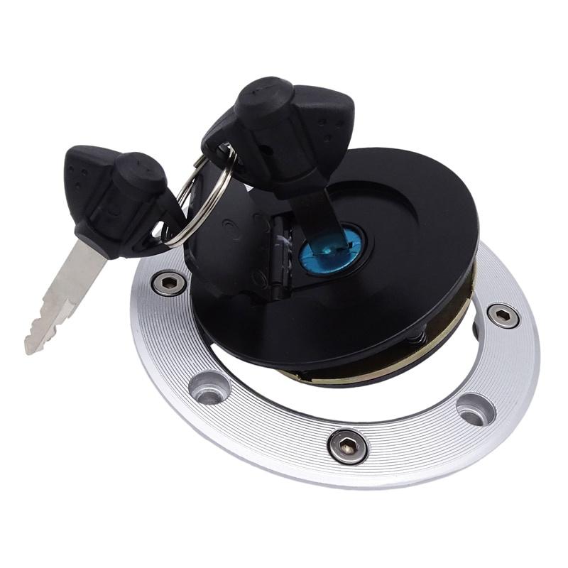 1 Set Motorcycle Fuel Gas Cap Seat Lock with Key For Suzuki VStrom 1000 DL1000 V-Strom 2002 Fuel Tank Cap Cover