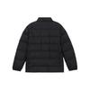 Anta Training Series Solid Color Logo Zip Stand Collar Short Down Jacket Men Jacket Black 152347914-5