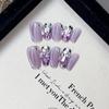Pure Hand-made Phototherapy Wearable Nail Tablets Purple Erotic Wearable Nail Patches Finished with Reusable Nail Patches
