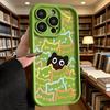 Colorful Cat Pattern with Black Cat Soft TPU Phone Case for iPhone 17 16 15 14 13 12 11 Pro Max Plus Shockproof Anti-Slip Cover