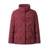 Women's Winter Cotton Jacket for Ages 40-60: Stand Collar, Short Style, Thickened for Warmth