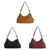 Vintage Suede Tote Bag For Women Large Capacity Crossbody Fashionable Autumn Organizer