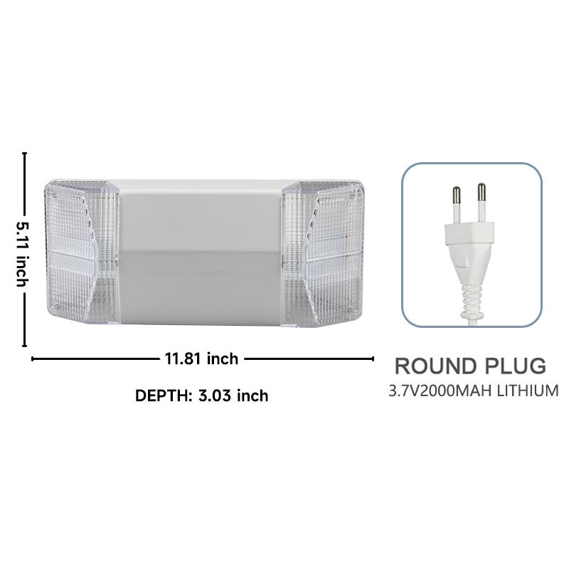LED Fire Fighting Light Emergency Evacuation Exit Light Wall Mounted Rechargeable Emergency Lamp Indoor Light for Power Outage