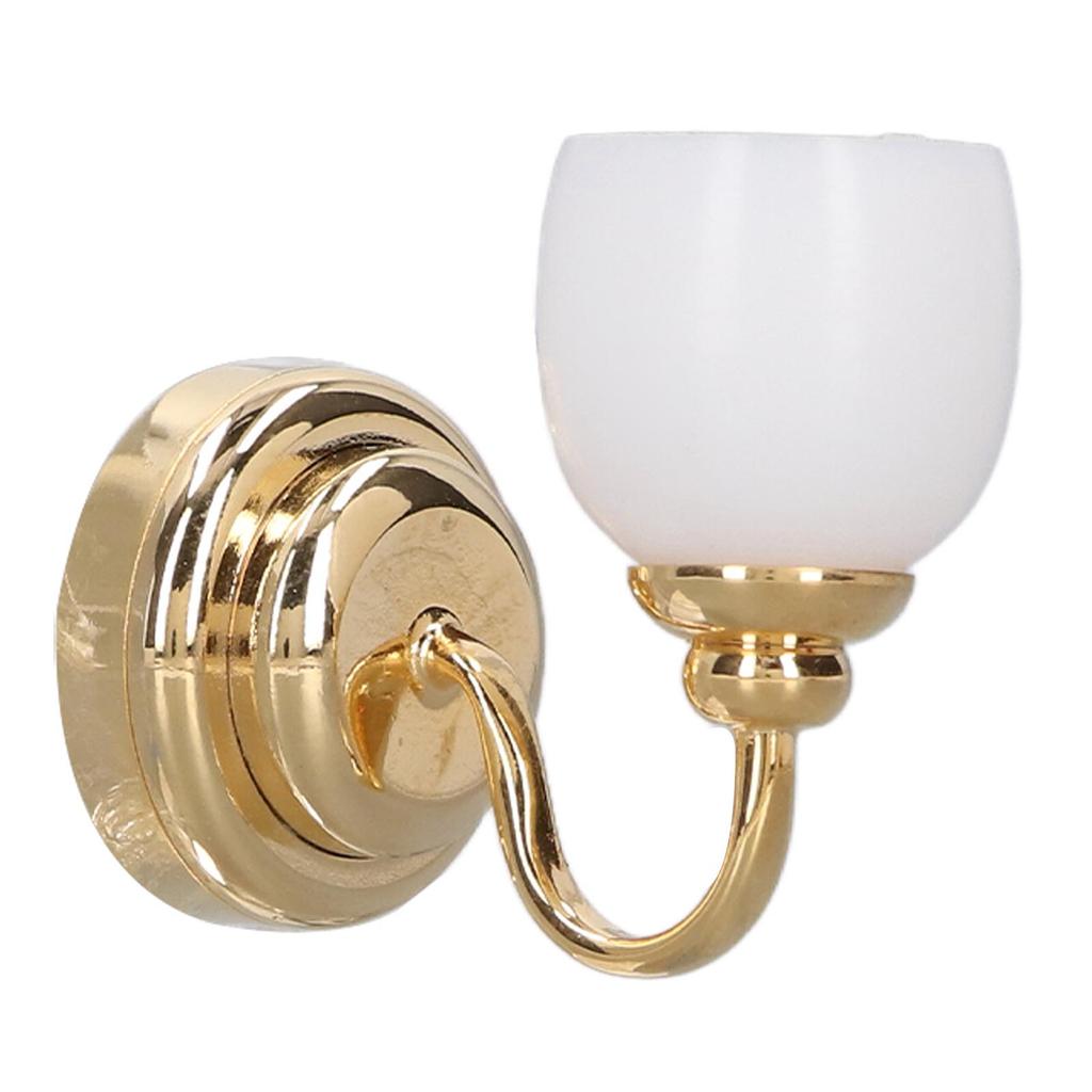 Puppenhaus Wandlampe Miniatur Licht Modell Spielzeug Magnetische Miniatur Wandlampe mit Lampenschirm für 1/12