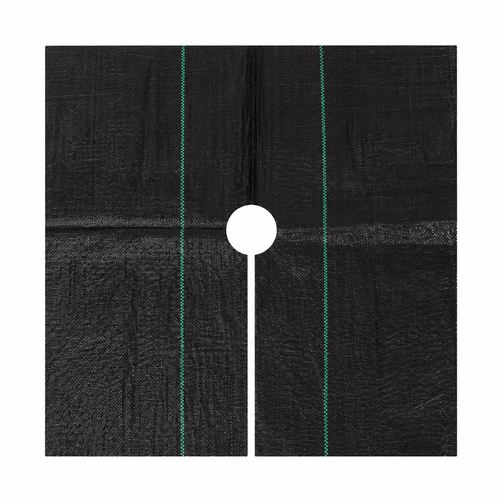 PP Weed Barrier Fabric 1x1m with Center Hole