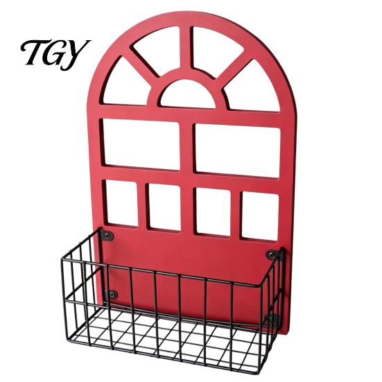 Charming Wall Shelves for Fairy Tale Style Wooden House Shape Shelf, Decorative Metal Storage Rack, Creative Sturdy And Wood Floating