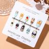Super Cute 3D Cartoon Kitten Nail Patches for Kids and Students