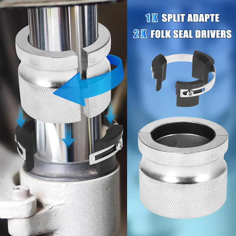 Motorcycle Adjustable Fork Seal Driver Tool 39mm-50mm Carbon Steel Dirt Bike Fork Seal Tool For Scooters, Tricycles, And Quadricycles