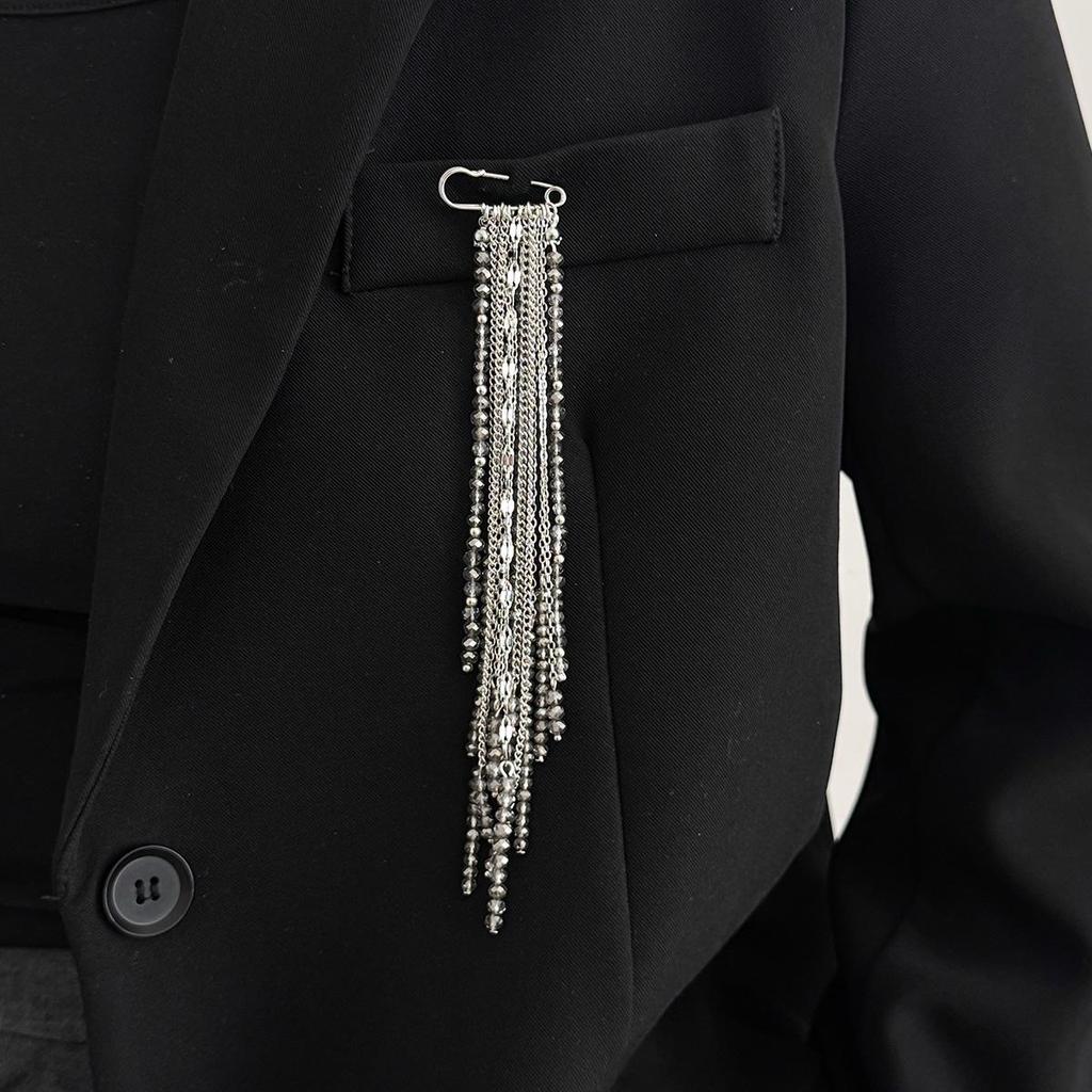 Broche en Cristal Européenne & Américaine Polyvalente avec Perles de Riz – Accessoire de Trajet Multifonctionnel, Élégant et Personnalisé