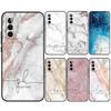 PERSONALISED Marble Name Glitte Case For Samsung Galaxy A55 A35 A25 A15 A51 A71 A12 A32 A52 A13 A33 A53 A54 A34 A14 Cover