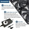 220V 120mm 3000RPM Fan Cooling with Controller 12cm 12V Btc Machine Chassis Workstation Cabinet Radiator Server Fan