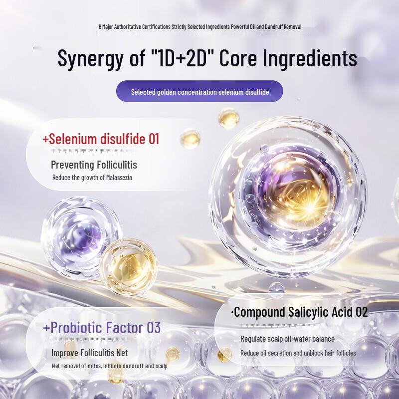 Three Hair Wizards Selenium Disulfide Anti-Dandruff Oil Control Shampoo