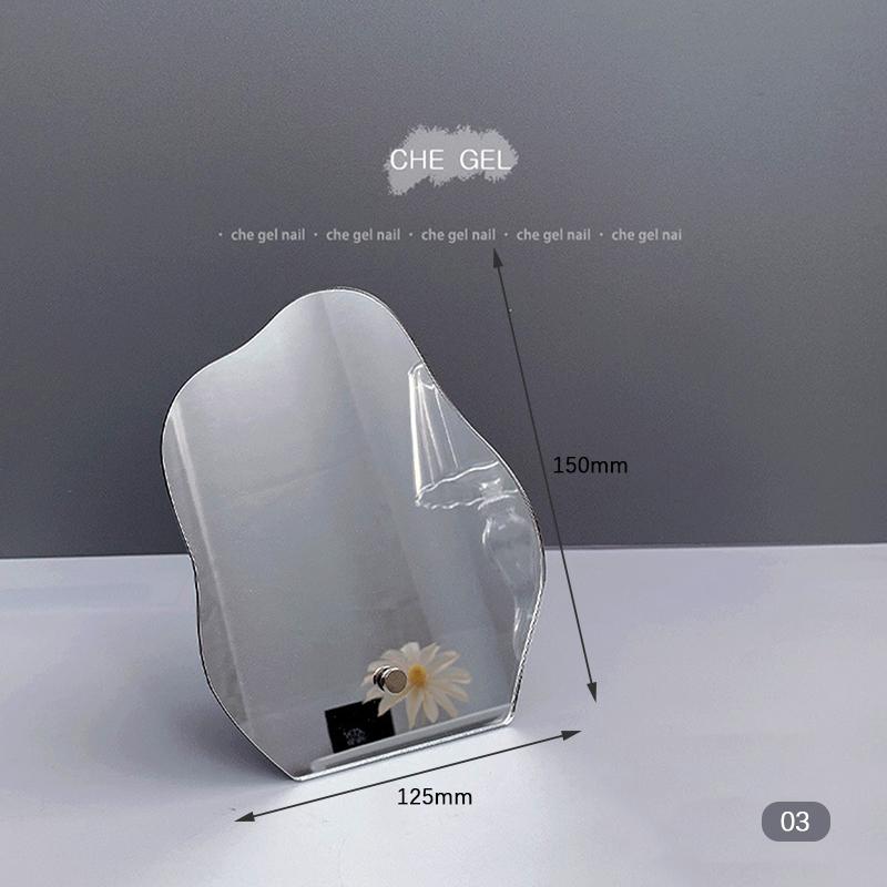 

Зеркальная доска для демонстрации нейл-арта, стеклянная цветовая карта, демонстрация нейл-арта, салонный инвентарь as the picture