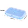 800ml Silicone Collapsible Portable Lunchbox Bowl Folding Food Storage Container Green