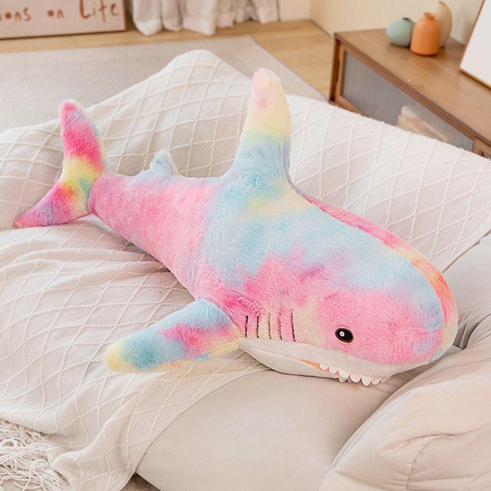 Dolphin Shark Stuffed Toy Cartoon Shark Large Plush Dolphin Toys  Holiday Birthday Gifts