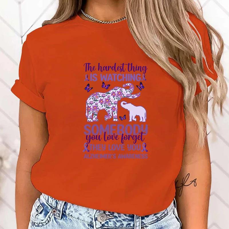 Fashion The Hardest Thing Is Watching Somebody You Love Forget They Love You Alzheimer'S Awareness Tops