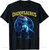 Cute Daddysaurus Trex Dad Dinosaur Daddy Saurus Fathers Day Tshirt Streetwear Clothing Harajuku Camiseta Hombre