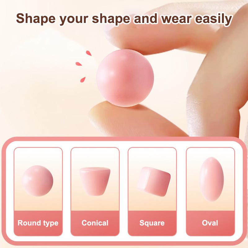 6 Pcs Silicone Ear Plugs Reusable Earplugs For Sleeping Swimming Traveling Working Studying Noise Reduction Flexible Ear Plugs