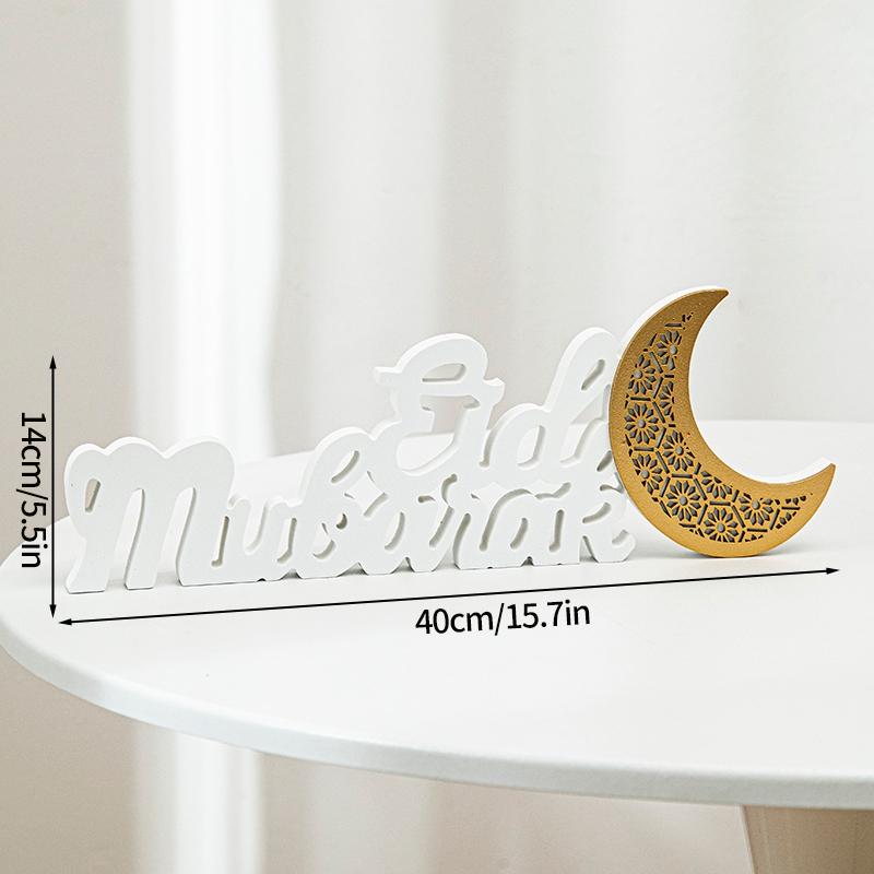 Acrylic Ramadan Ornament Eid Mubarak Moon Star Castle Shape Crafts Islamic Muslim Diy Decoration Supplies Party Gift
